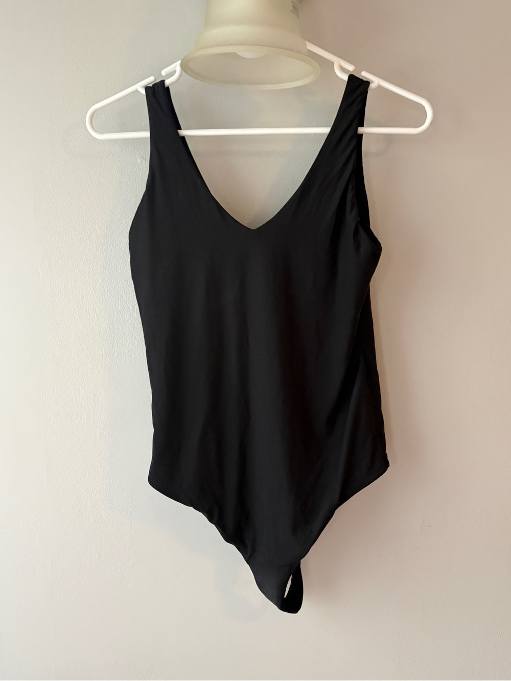 aerie Black Scoop-Neck Smoothiez Bodysuit